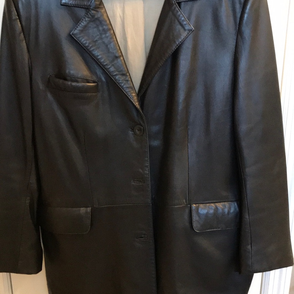 Beautiful Black Very Soft Leather Jacket Gem